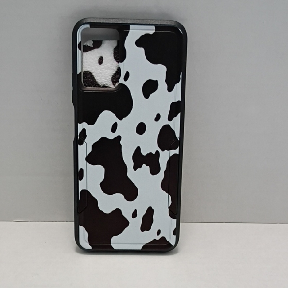 Moto G Power‎ 5G 2024 6.7" Black and White Cow Pattern Case